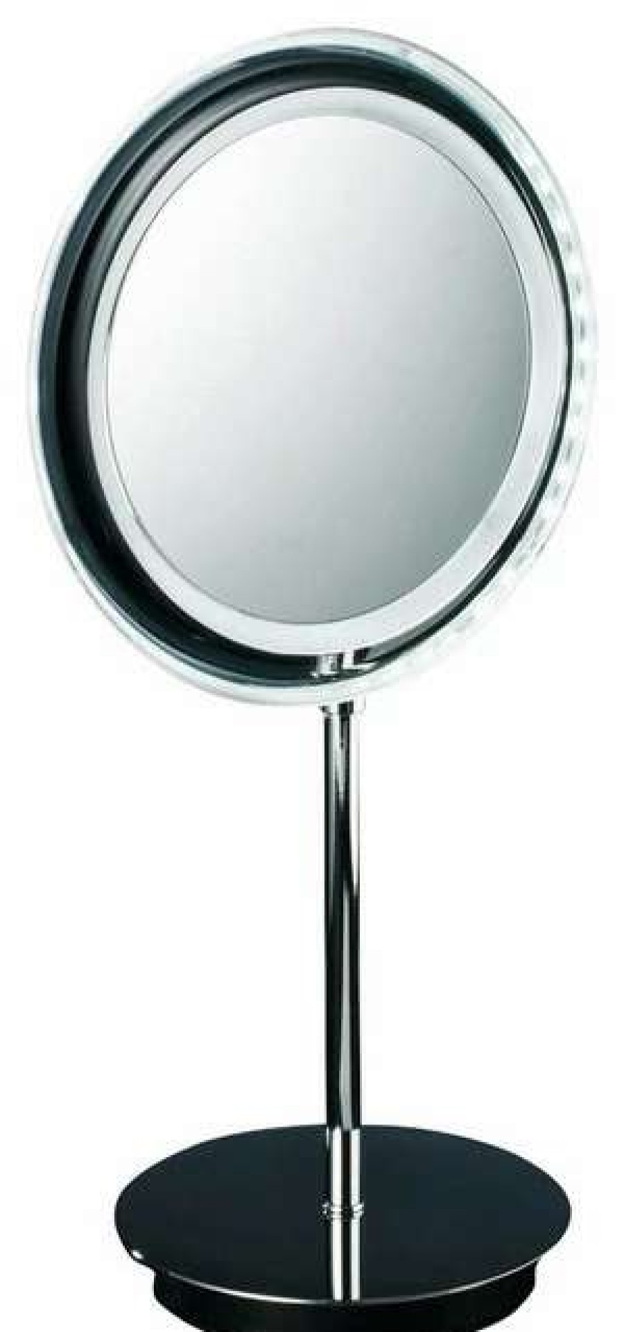 Bathroom Accessories * | Best Sale Modo Bath Smile 302 Magnifying Mirror Illuminated In Chrome 5X