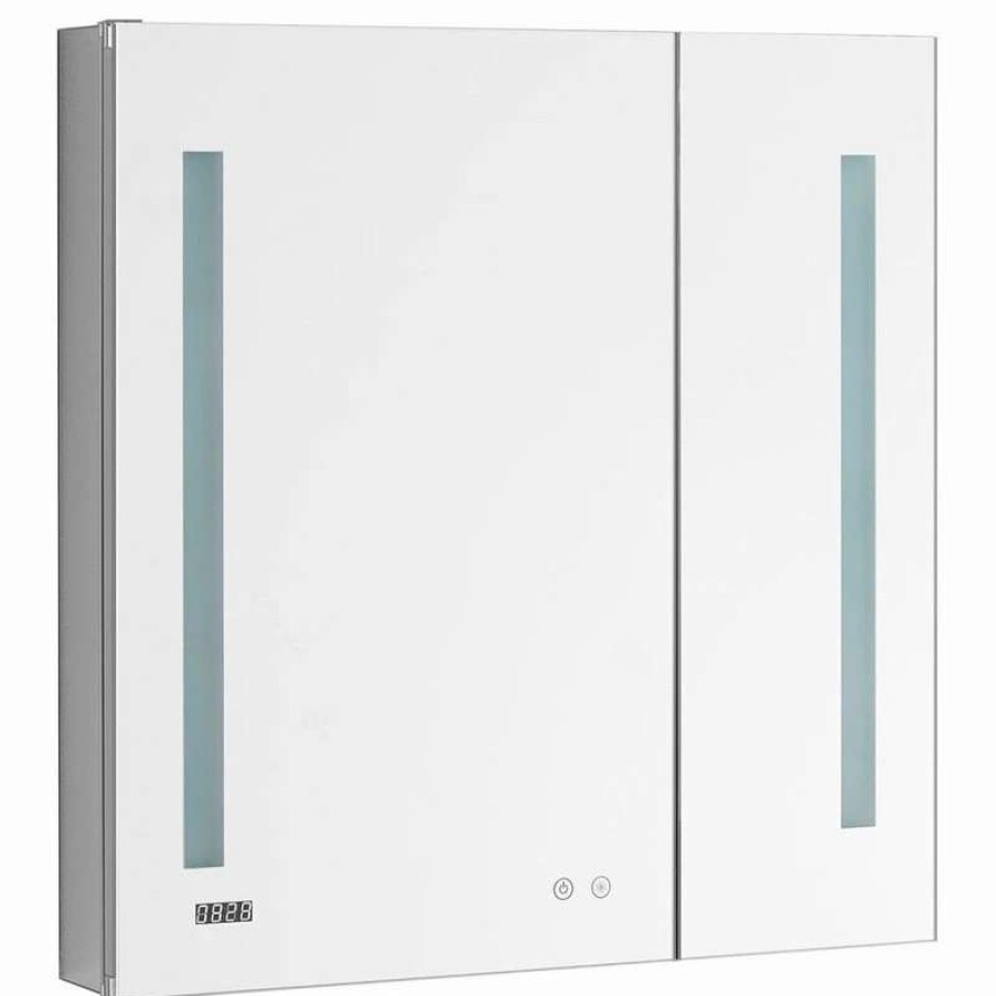 Bathroom Accessories * | Best Deal Aquadom Signature Royale Led Medicine Cabinet Defogger 30"X40 X5