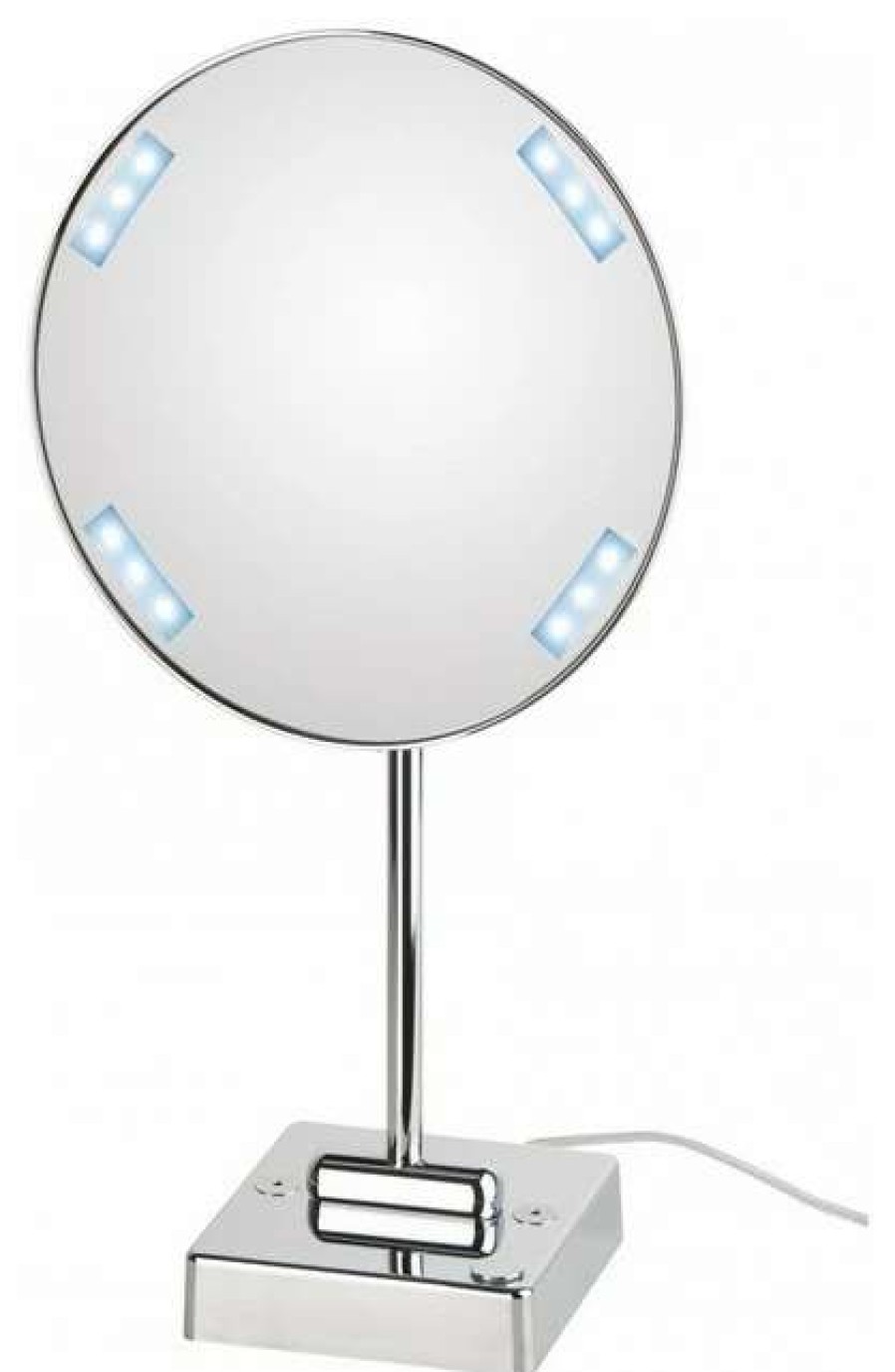 Bathroom Accessories * | Buy Ws Bath Collections Discololed 37-1 Lighted Magnifying Mirror 3X