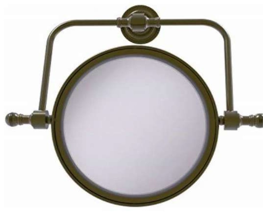 Bathroom Accessories * | New Allied Brass Rdm-4/3X Retro Dot Collection Wall Mounted Swivel 8 Inch Diameter W