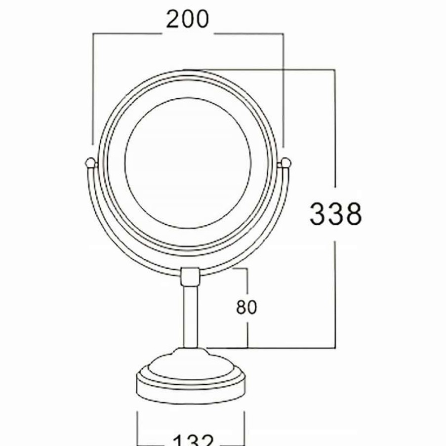 Bathroom Accessories * | Best Reviews Of Royal Purple Bath Kitchen 10 W Magnifying Mirror Rpbk-28699