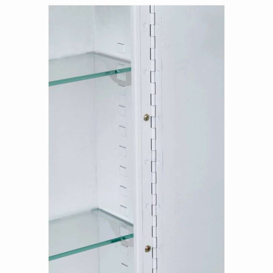 Bathroom Accessories * | Cheap Ketcham Medicine Cabinets/Fred Silver & Company 24 W X 24 H Deluxe Series Surface Mounted Beveled Edge Mirror Door Cabinet, 20 X