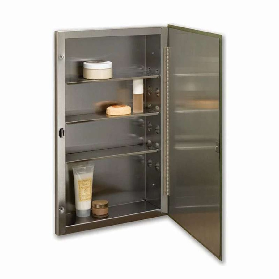 Bathroom Accessories * | Wholesale Rangaire S-Cube 16 X 26 Recess Mount Steel Shelves Medicine Cabinet