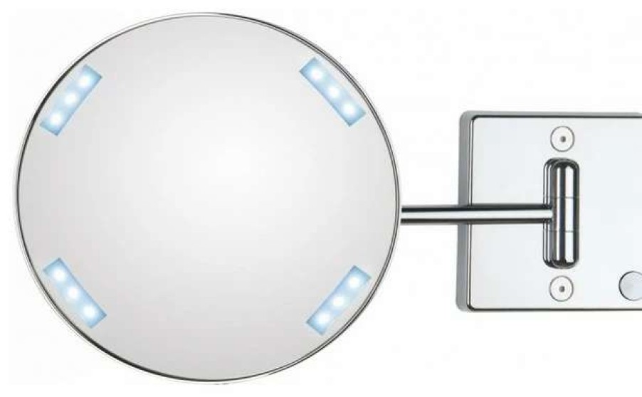 Bathroom Accessories * | Flash Sale Ws Bath Collections Discololed 36-1 Lighted Magnifying Mirror 3X