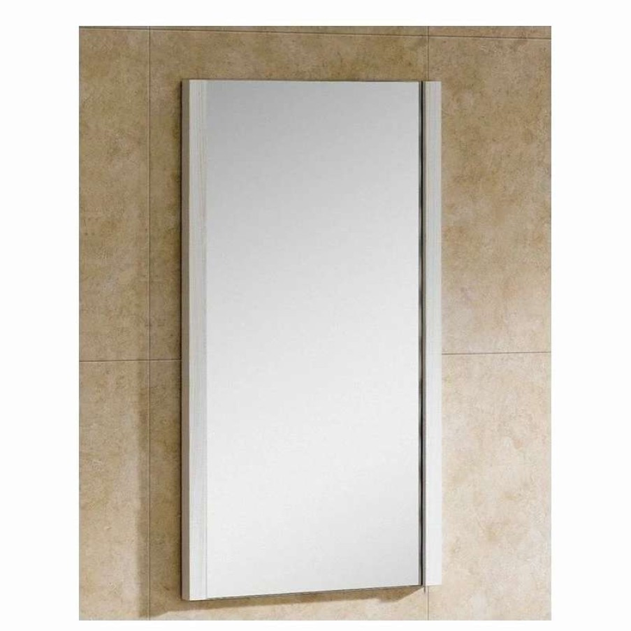 Bathroom Accessories * | Coupon Fine Fixtures Modena Mirror, Off-White Grain, 16 , Mirror