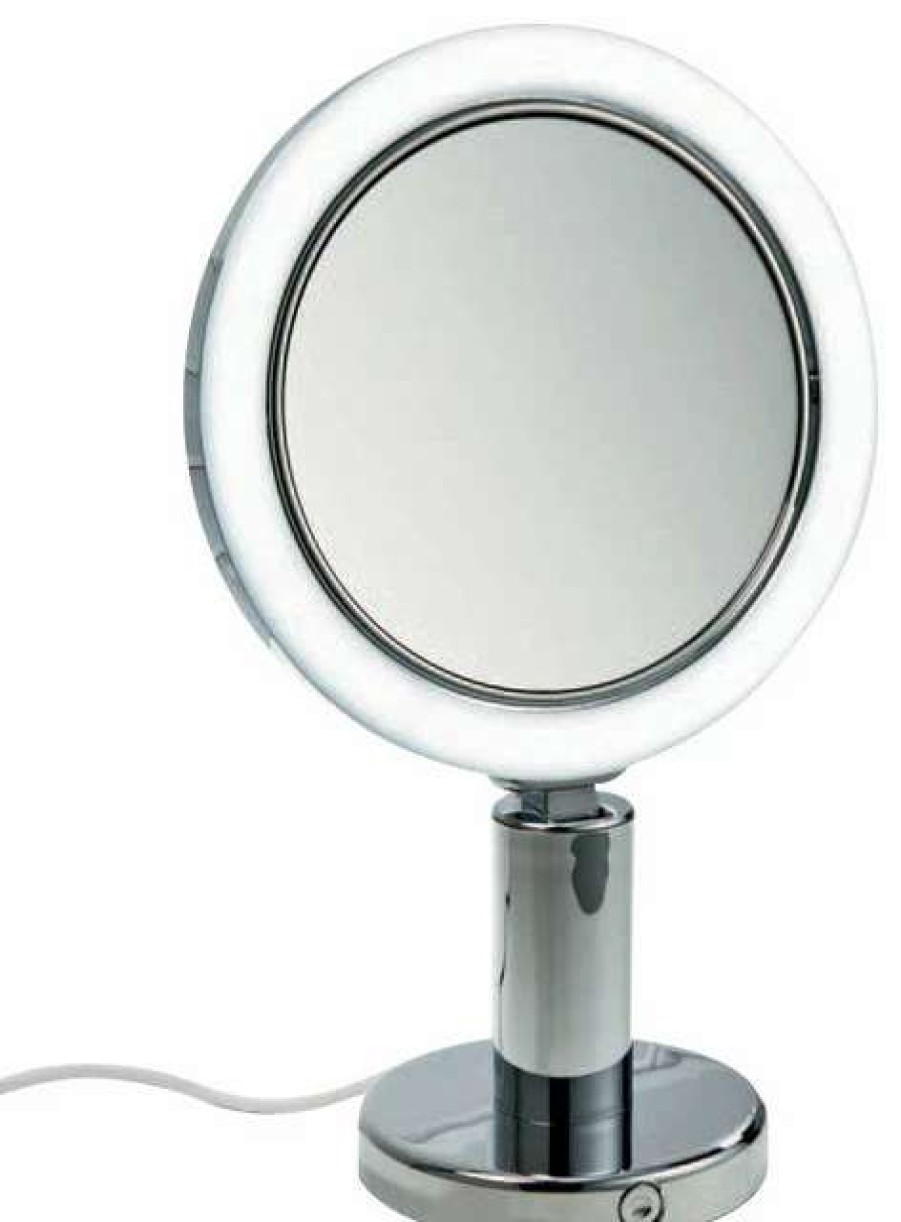 Bathroom Accessories * | Deals Ws Bath Collections Smile 301 Magnifying Illuminated Mirror