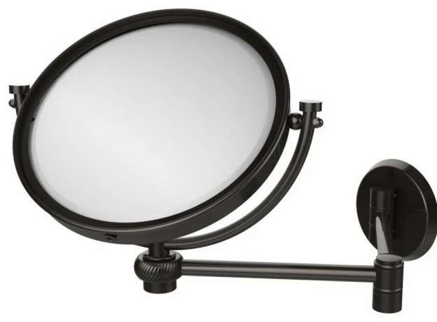 Bathroom Accessories * | Brand New Allied Brass 8 Wall Mount Extending Make-Up Mirror 2Xmagnification, Twist, Oil Rubbed Bronze