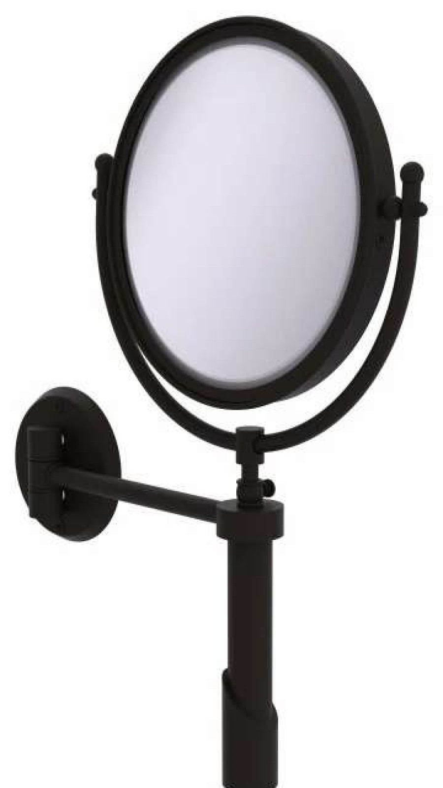 Bathroom Accessories * | Promo Allied Brass Soho Wall Mounted Make-Up Mirror 8 Diameter, 4Xmagnification, Oil Rubbed Bronze