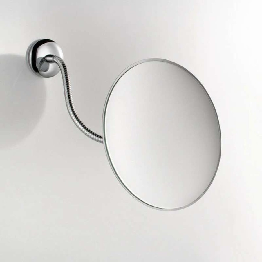 Bathroom Accessories * | Coupon Ws Bath Collections Mevedo 5591 7.1 Wall-Mounted Makeup Mirror Polished