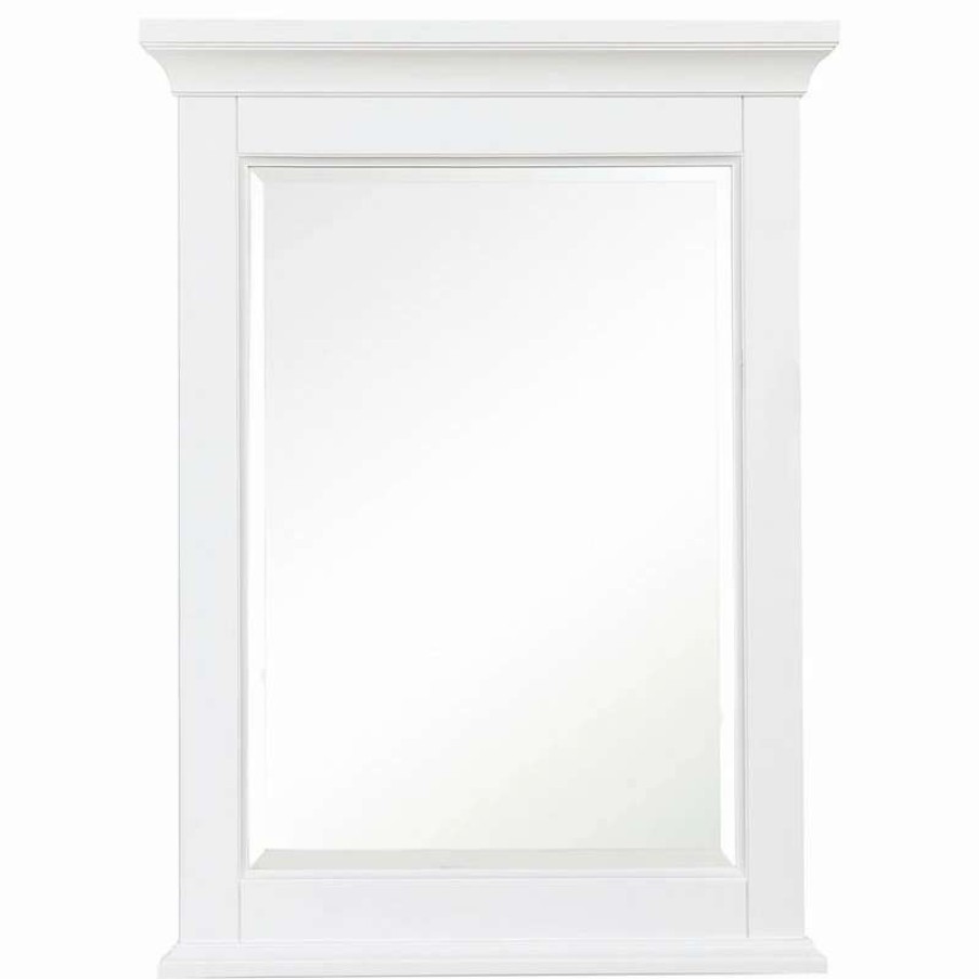 Bathroom Accessories * | Discount Kitchen Bath Collection Newport 24 Wall Mirror, White