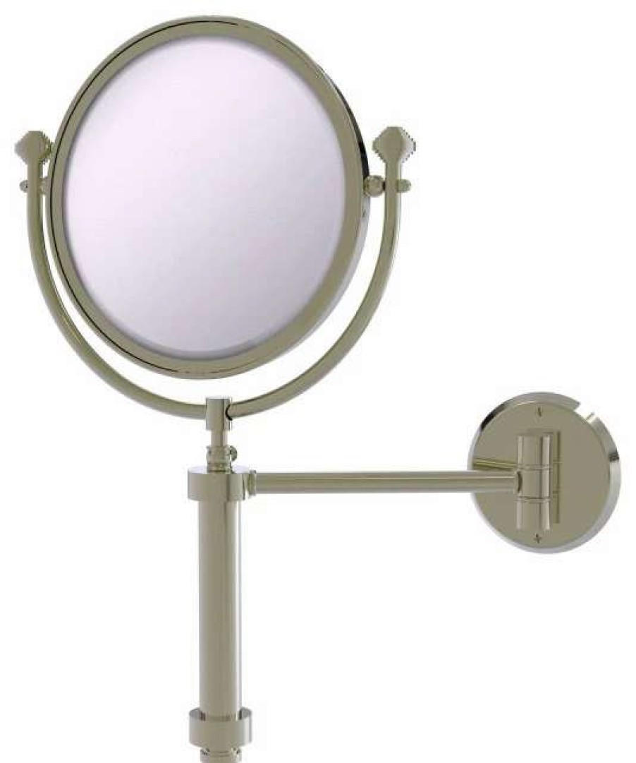 Bathroom Accessories * | Best Reviews Of Allied Brass Southbeach Wall Mount Make-Up Mirror 8 , 5Xmagnification, Polished Nickel