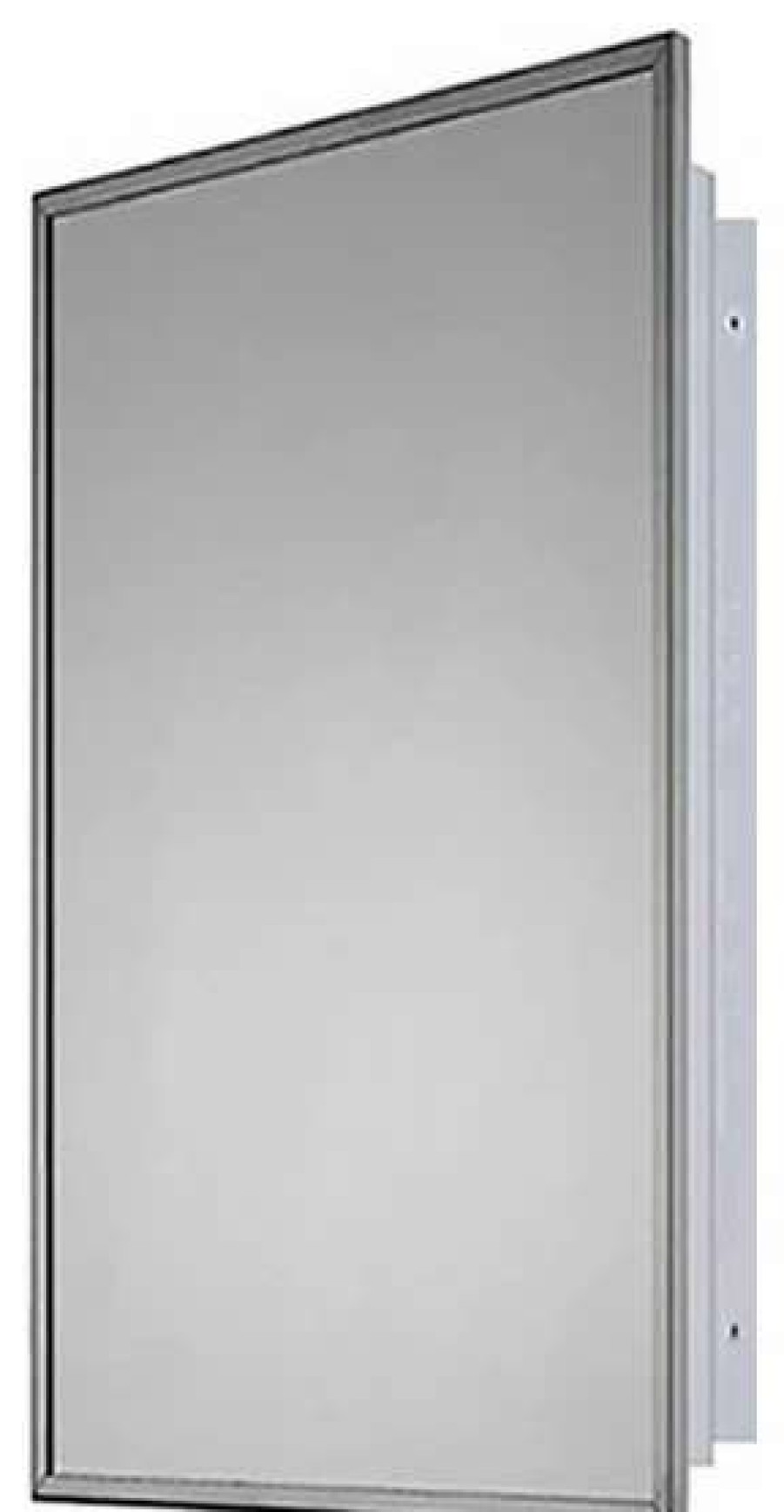 Bathroom Accessories * | Flash Sale Ketcham Medicine Cabinets/Fred Silver & Company Bright Annealed Stainless Steel Framed Medicine Cabinet 16 X26