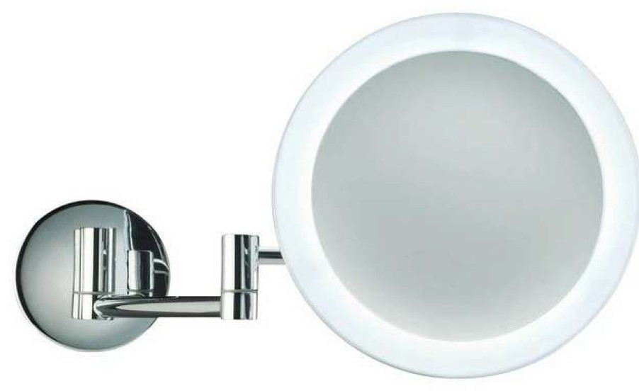 Bathroom Accessories * | Wholesale Ws Bath Collections Smile 304 Magnifying Illuminated Mirror