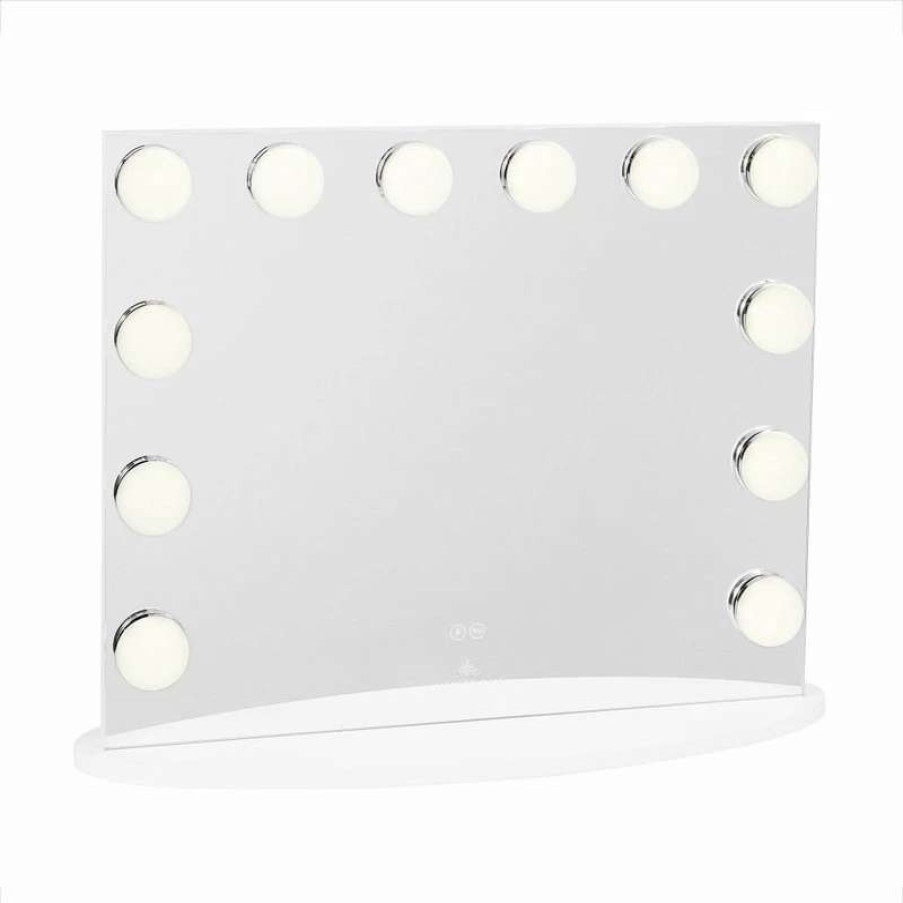 Bathroom Accessories * | New Impressions Vanity Company Brilliance Plus Vanity Mirror, White