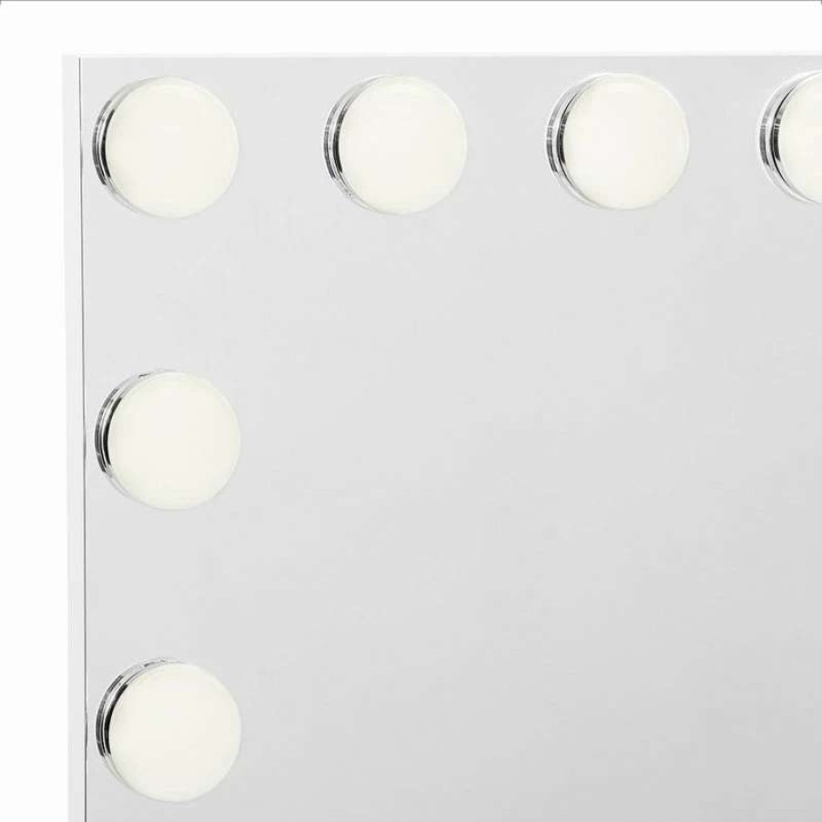 Bathroom Accessories * | New Impressions Vanity Company Brilliance Plus Vanity Mirror, White