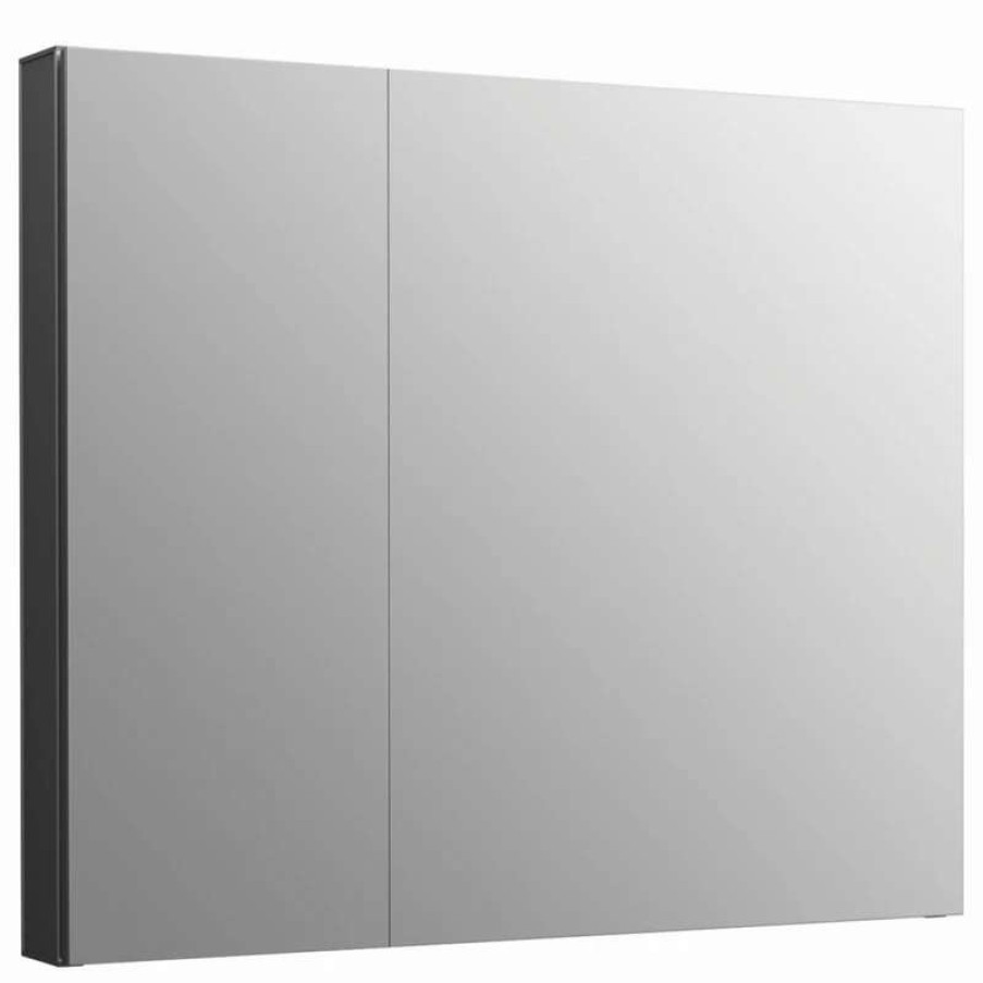 Bathroom Accessories * | Coupon Kohler Maxstow 30 W X 24 H Medicine Cabinet, Dark Anodized Aluminum 81146-Da1