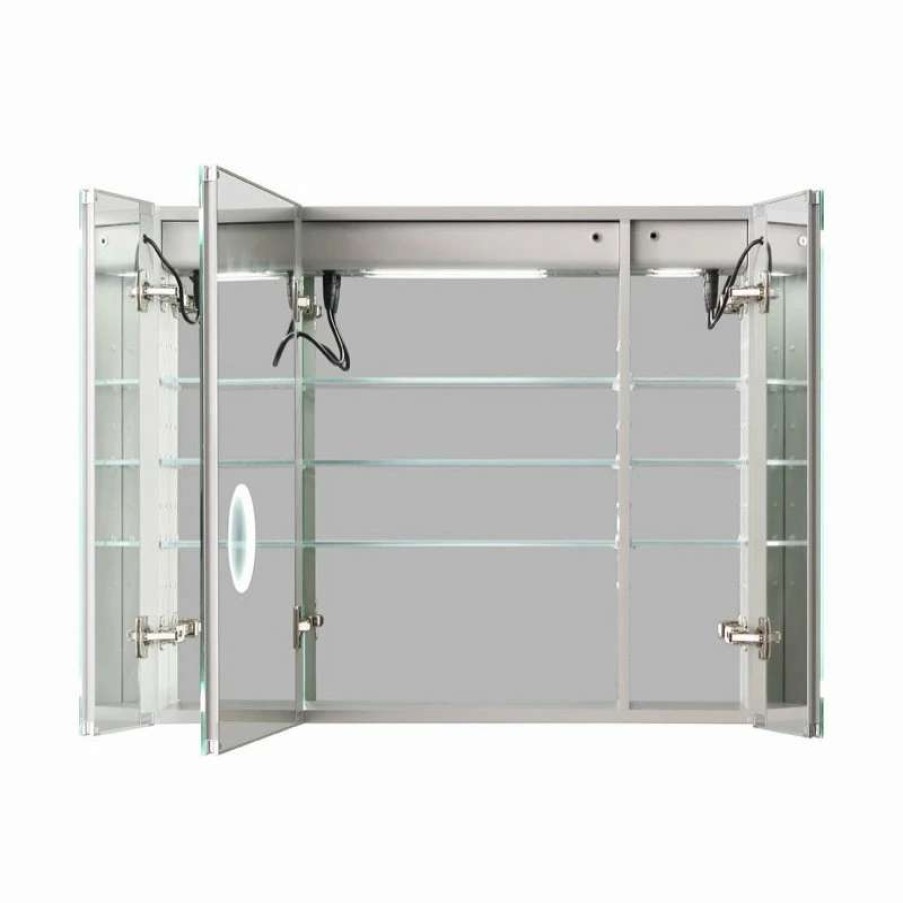 Bathroom Accessories * | Deals Aquadom Royale Plus Led Medicine Cabinet Defogger Interior Light 48 X30 X5