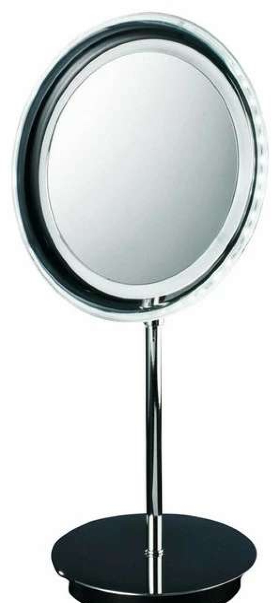 Bathroom Accessories * | New Modo Bath Smile 302 Magnifying Mirror Illuminated In Chrome 5X