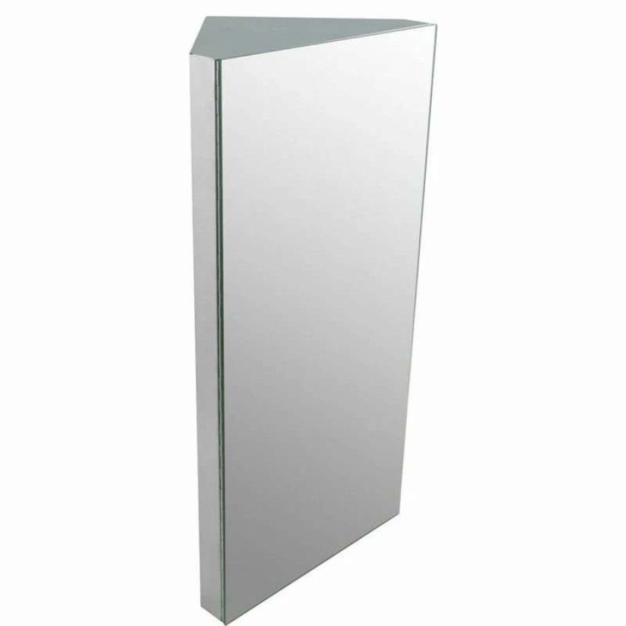 Bathroom Accessories * | Budget Renovators Supply Manufacturing Infinity Corner 23-5/8 In. H Wall Mount Stainless Steel Mirror Medicine Cabinet