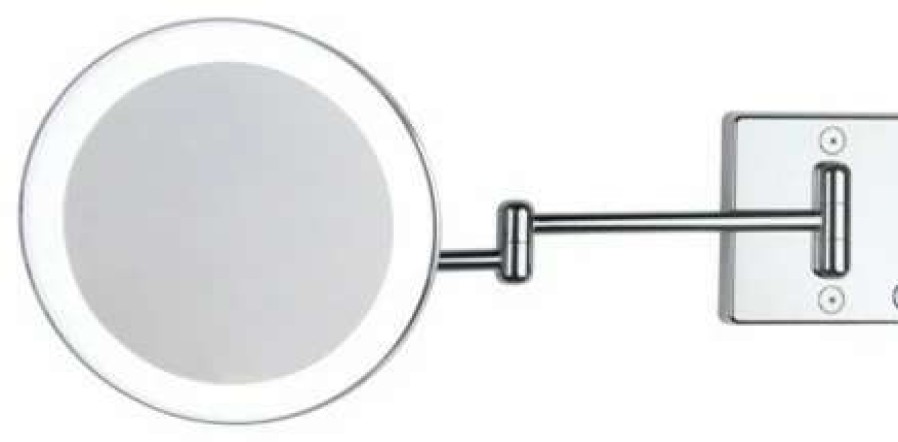 Bathroom Accessories * | Wholesale Ws Bath Collections Discolo Led 35-2 Kk Magnifying Mirror 3X