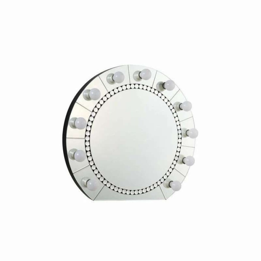 Bathroom Accessories * | Discount Acme Furniture Acme Farai Wall Decor, Mirrored And Faux Crystal Diamonds