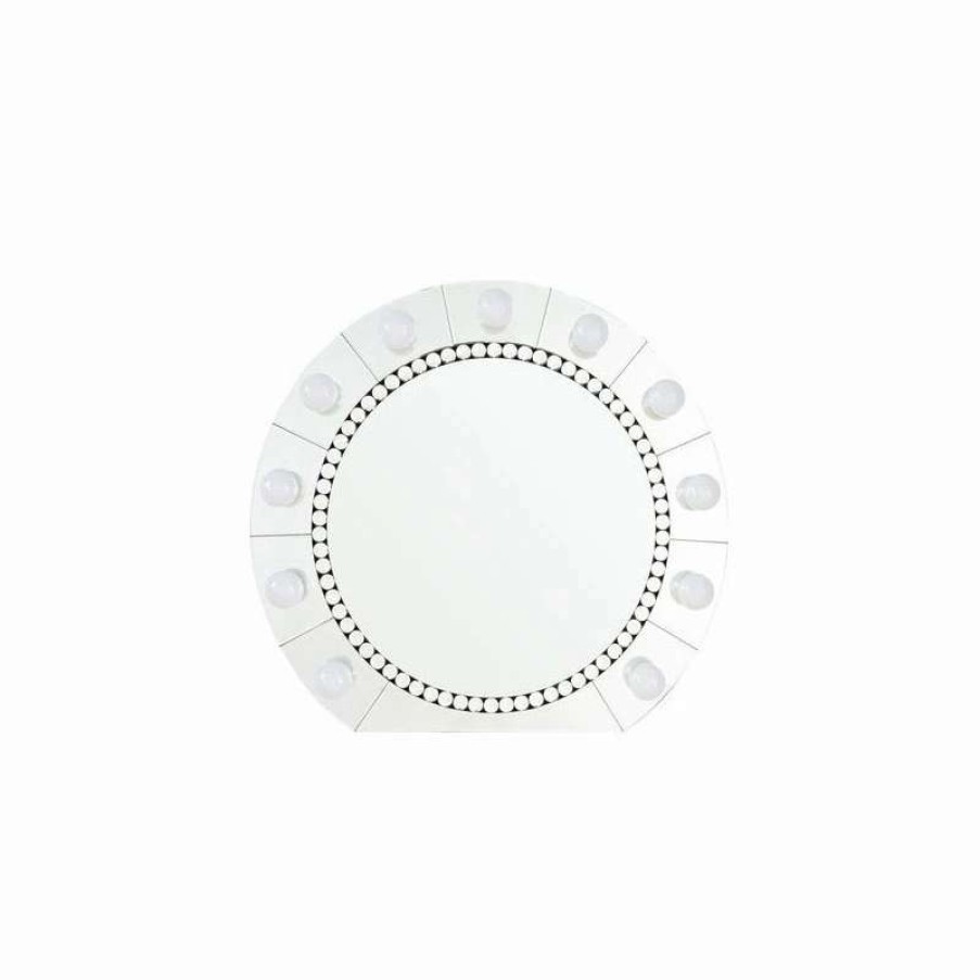 Bathroom Accessories * | Discount Acme Furniture Acme Farai Wall Decor, Mirrored And Faux Crystal Diamonds