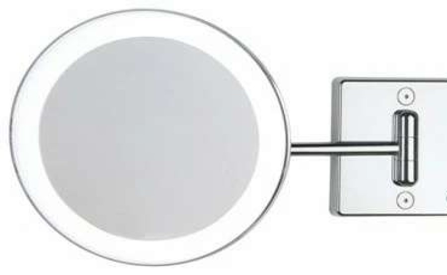 Bathroom Accessories * | Brand New Ws Bath Collections Discolo Led 36-1 Kk Magnifying Mirror 3X (Cable & Plug)