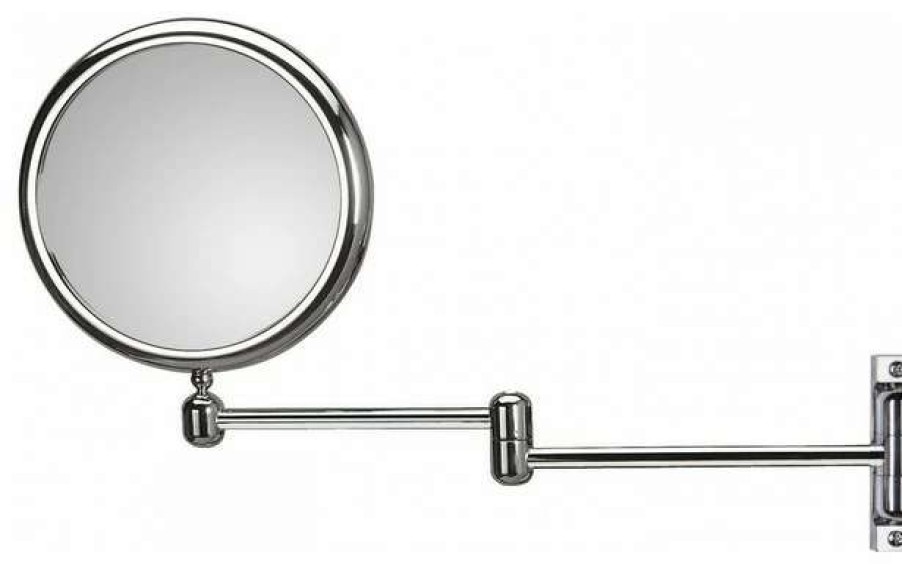 Bathroom Accessories * | Budget Ws Bath Collections Doppiolo 40-2 Magnifying Mirror 3X 6X