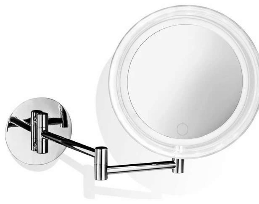 Bathroom Accessories * | Coupon Modo Exclusive Smile 716T Battery Operated 5X Magnifying Mirror With Dimmable Led Light