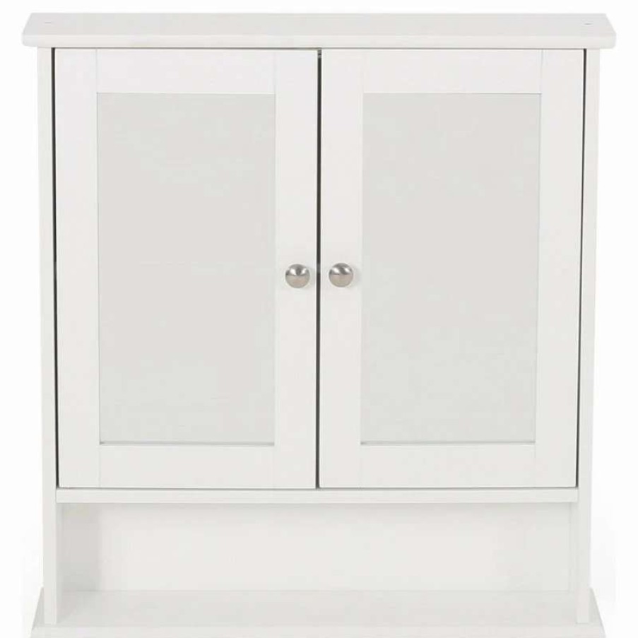 Bathroom Accessories * | Budget Gdfstudio Samantha Modern 2 Door Medicine Cabinet With Mirrors