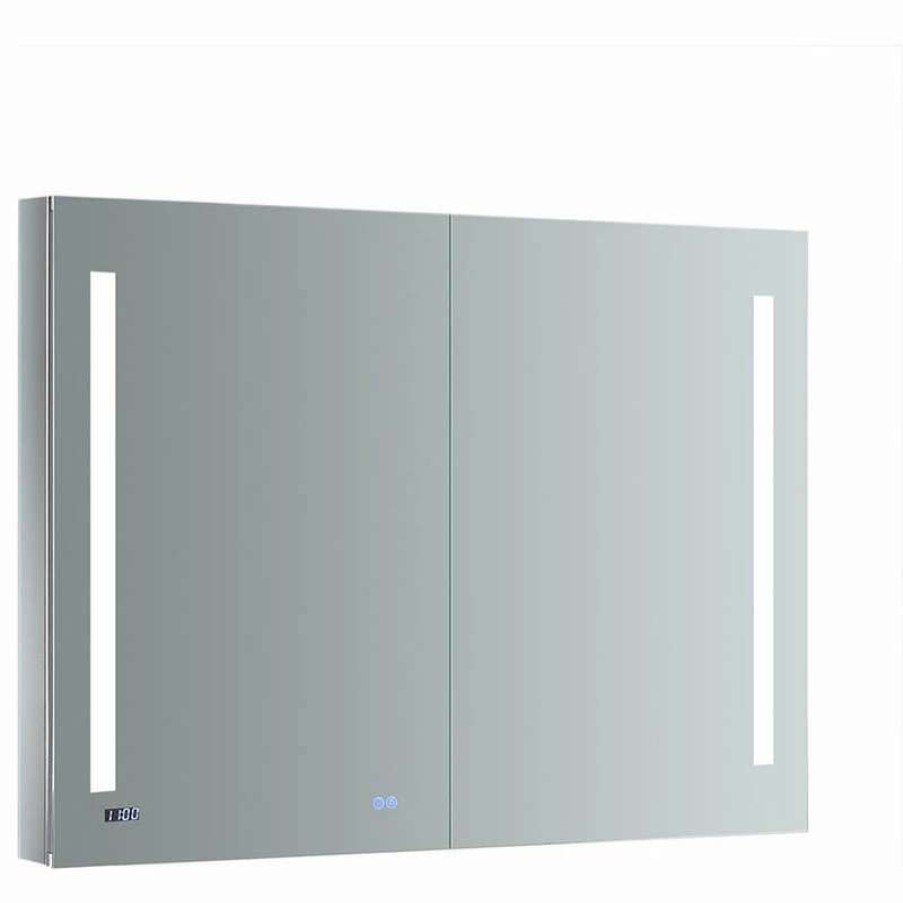 Bathroom Accessories * | Discount Fresca Fmc014836 Luminosa 48 X 36 Lighted Frameless Medicine Mirror