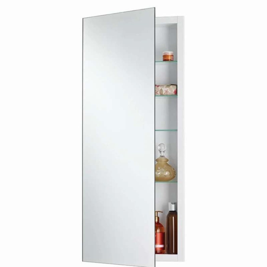 Bathroom Accessories * | Buy Rangaire Cove 16 X 36 Recess Mount Steel Shelves Medicine Cabinet