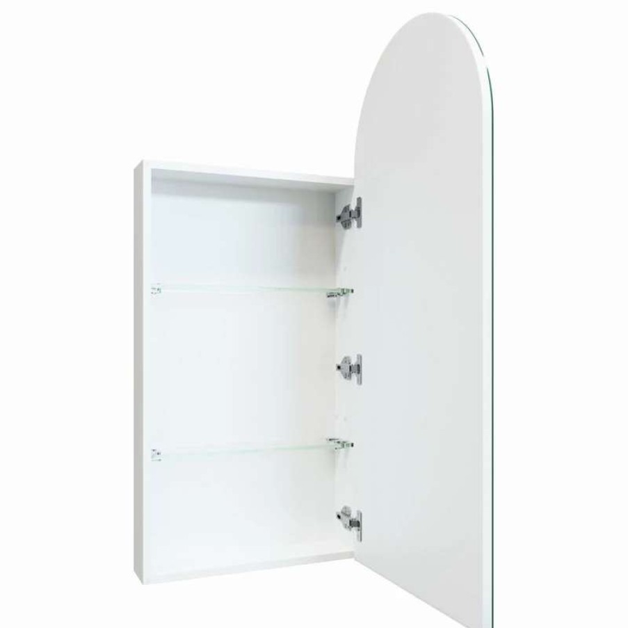 Bathroom Accessories * | Cheapest Glass Warehouse Shira 18 In. W X 40 In. H X 4.75 In. D Medicine Cabinet In White Finish