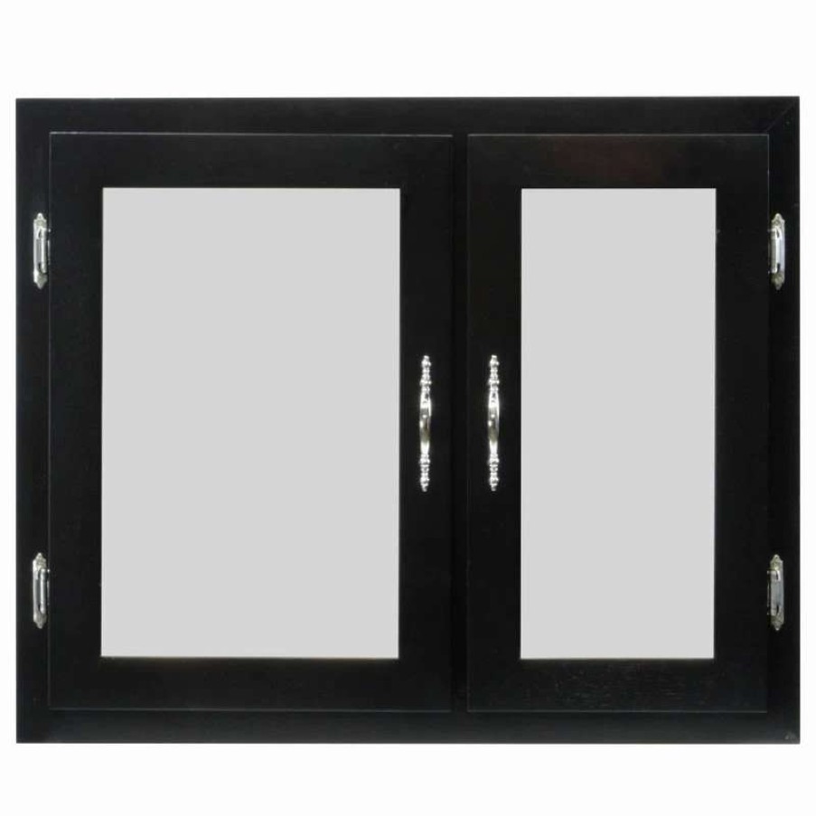 Bathroom Accessories * | Brand New Lux Home Bi-View Double Door Wood Surface Or Recessed Medicine Cabinet