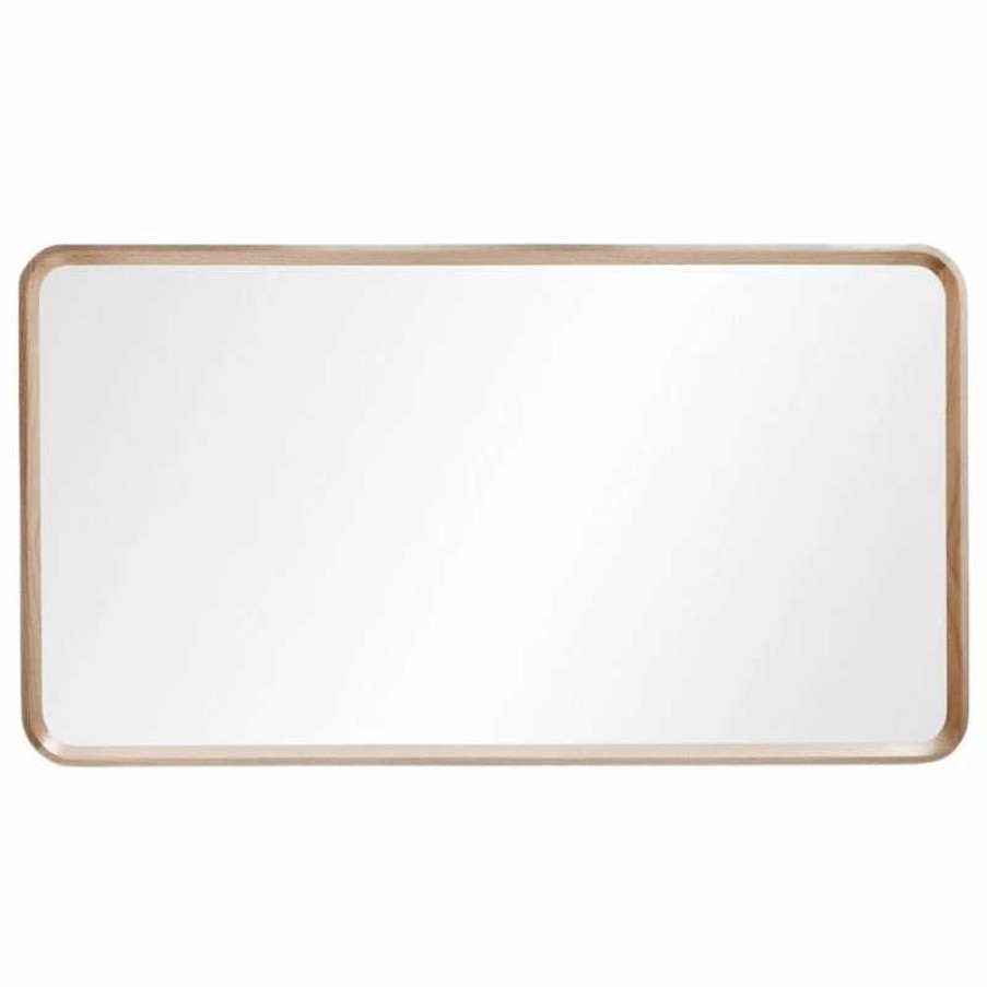 Bathroom Accessories * | Flash Sale Cartisan Design & Build Group, Inc. Mirror Vela, Whitewash Oak, 55