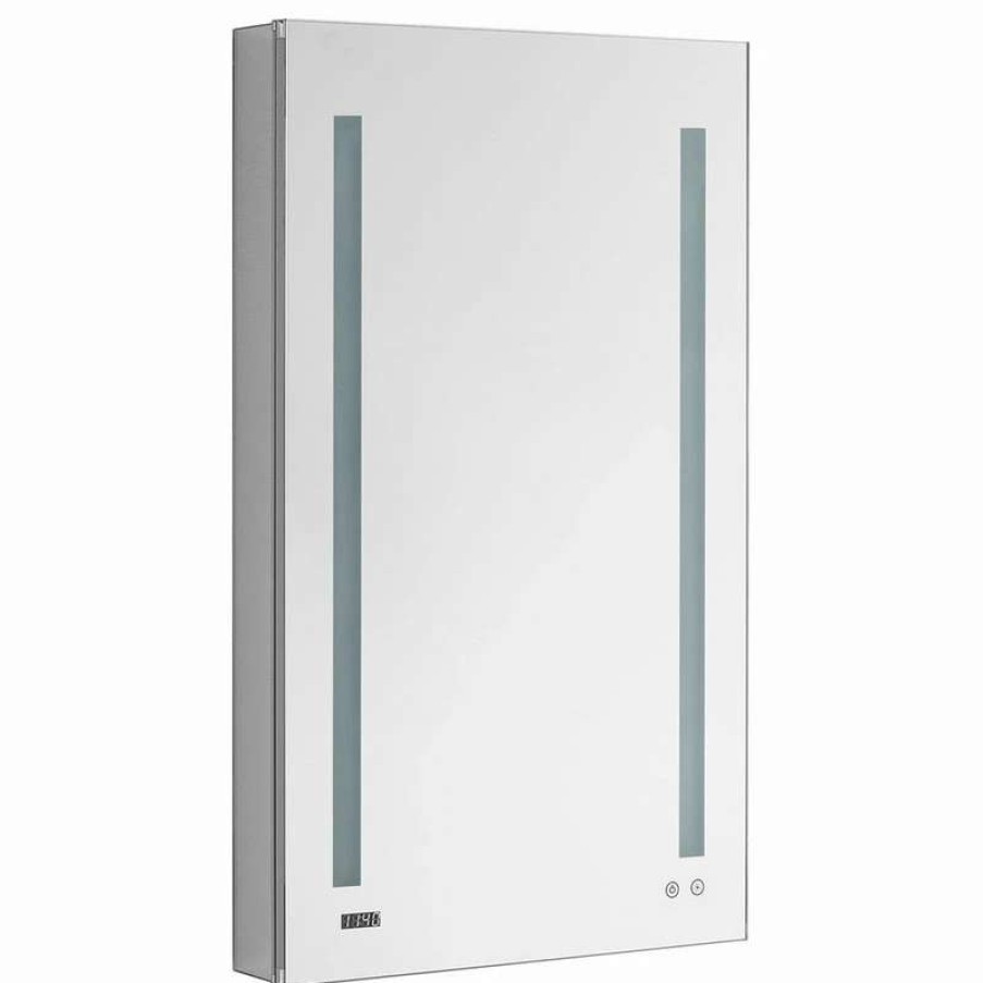 Bathroom Accessories * | Best Pirce Aquadom Signature Royale Led Medicine Cabinet Defogger Left Hinge 24 X30 X5