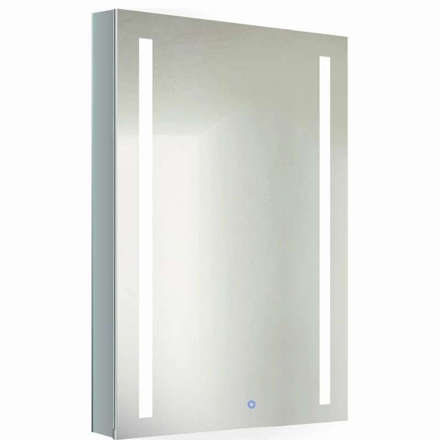 Bathroom Accessories * | Best Sale Krugg Reflections 15 X 30 Led Medicine Cabinet With Defog, Dimmer, 20 X30 , Left