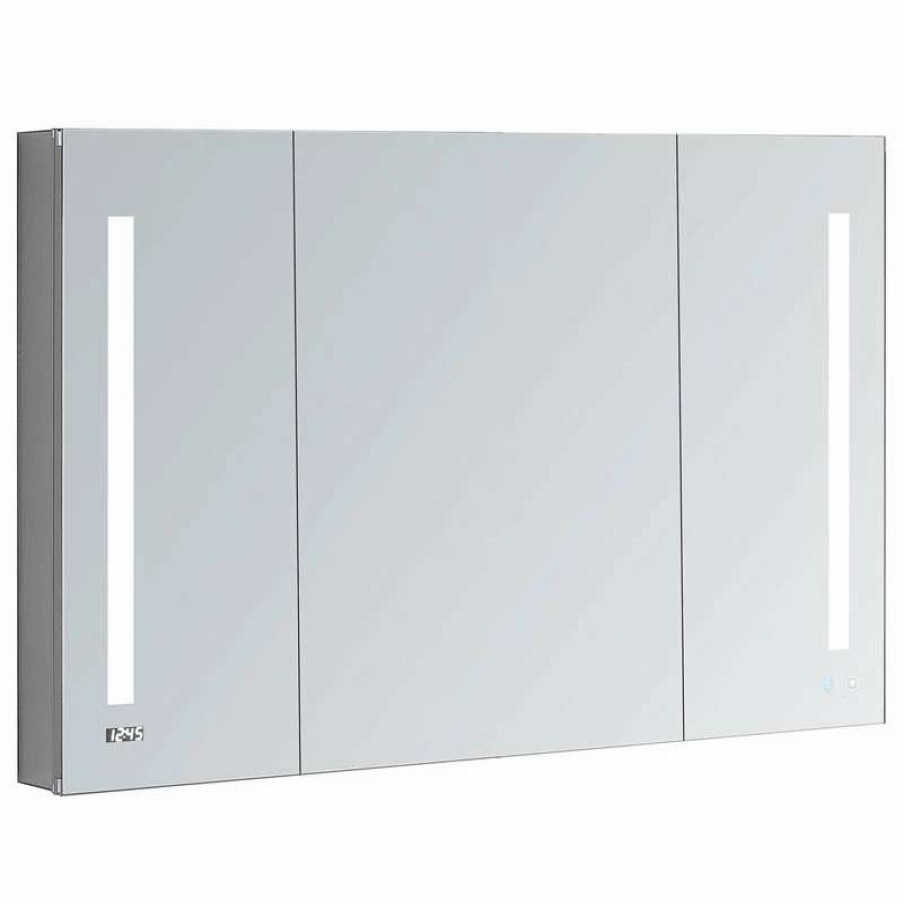 Bathroom Accessories * | Best Reviews Of Aquadom Signature Royale Led Medicine Cabinet Defogger 3 Doors 48"X30 X5