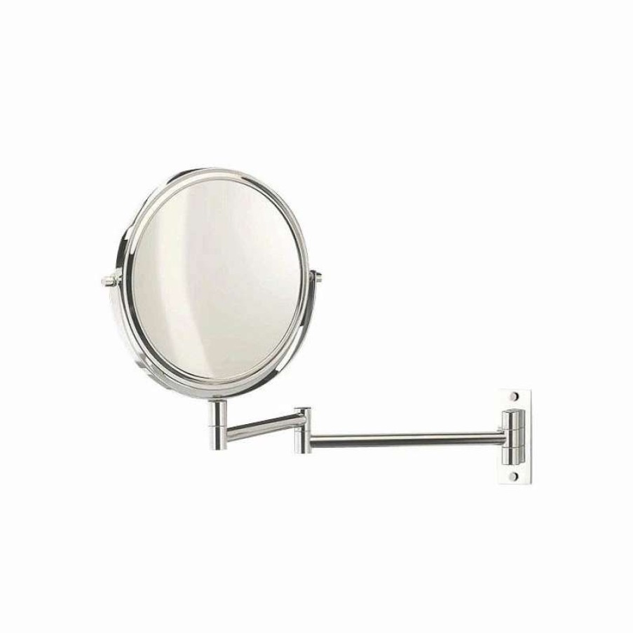 Bathroom Accessories * | Budget Ws Bath Collections Smile Swiveling Magnifying Mirror 5X/1X