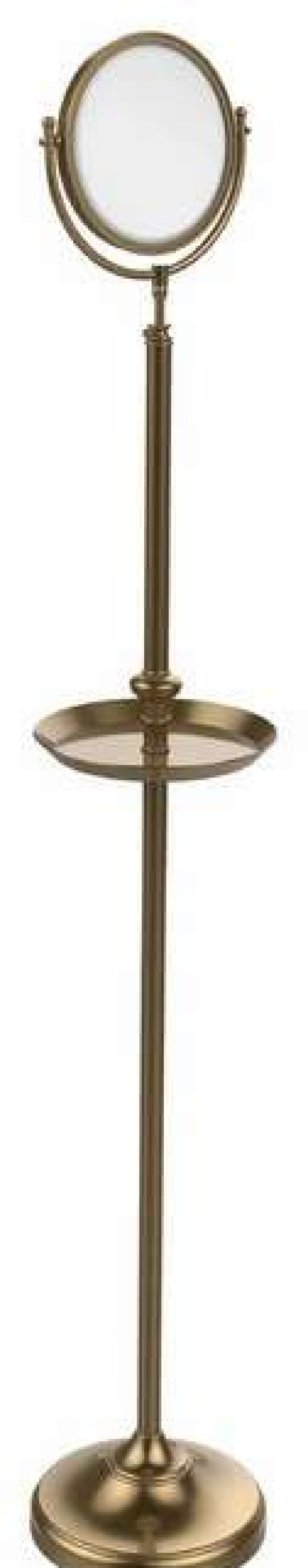 Bathroom Accessories * | Promo Allied Brass Dmf-3/3X-Bbr Floor Standing Make-Up Mirror 8 Diameter