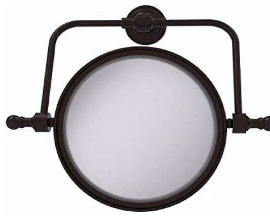 Bathroom Accessories * | Brand New Allied Brass Rwm-4/4X Retro Wave Collection Wall Mounted Swivel 8 Inch Diameter