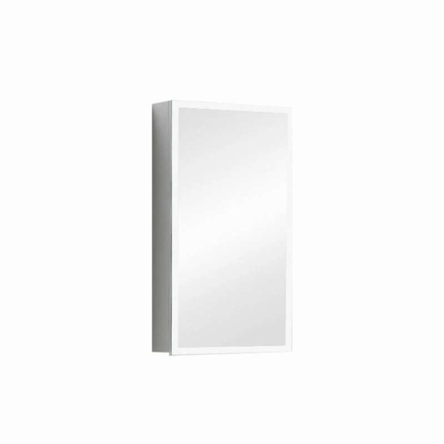 Bathroom Accessories * | Coupon Dowell K&B Supplies Inge Led Medicine Cabinet White, 18Wx32Hx5D