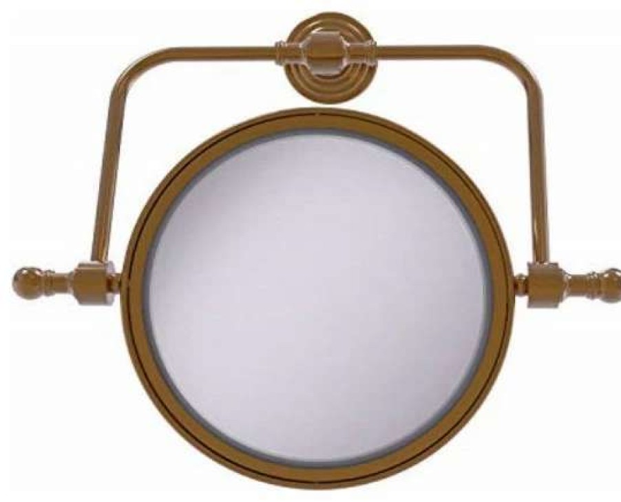 Bathroom Accessories * | Buy Allied Brass Rwm-4/4X Retro Wave Collection Wall Mounted Swivel 8 Inch Diameter