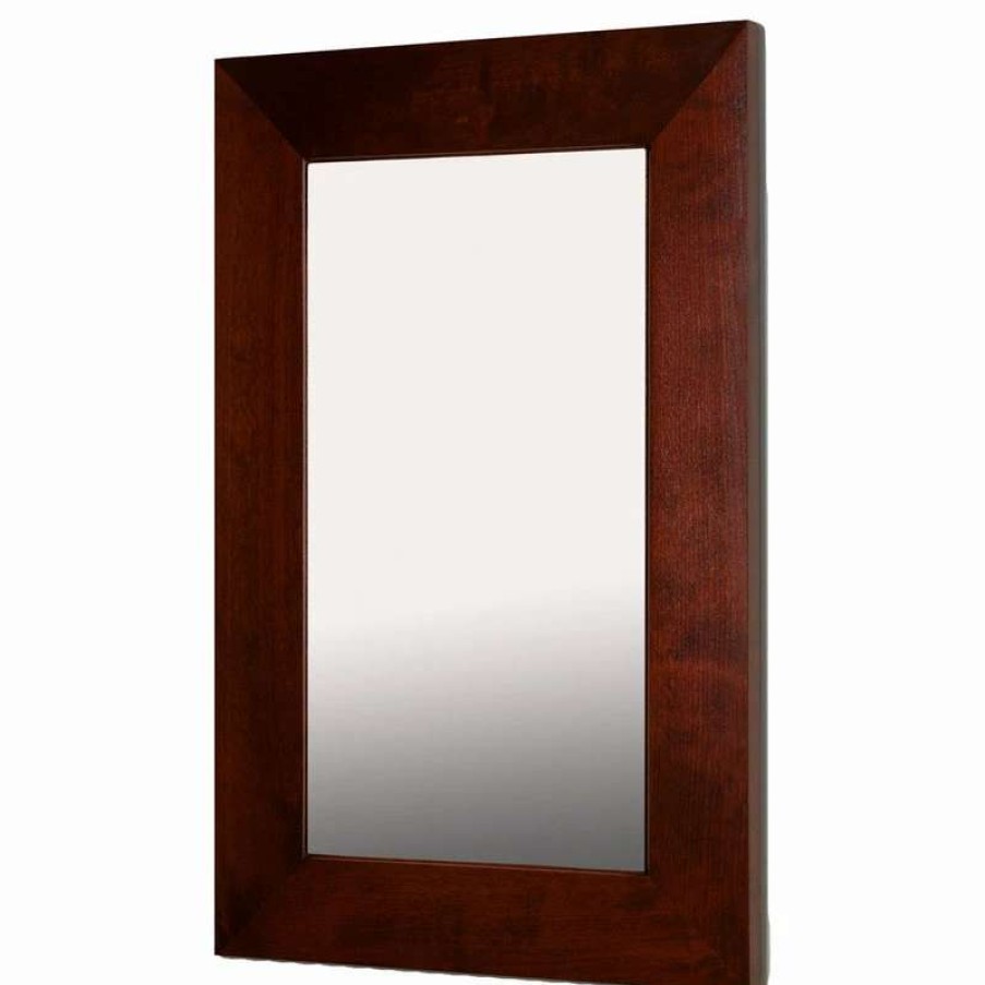 Bathroom Accessories * | Flash Sale 14 24 Fox Hollow Furnishings Mirrored Medicine Cabinet, Espresso