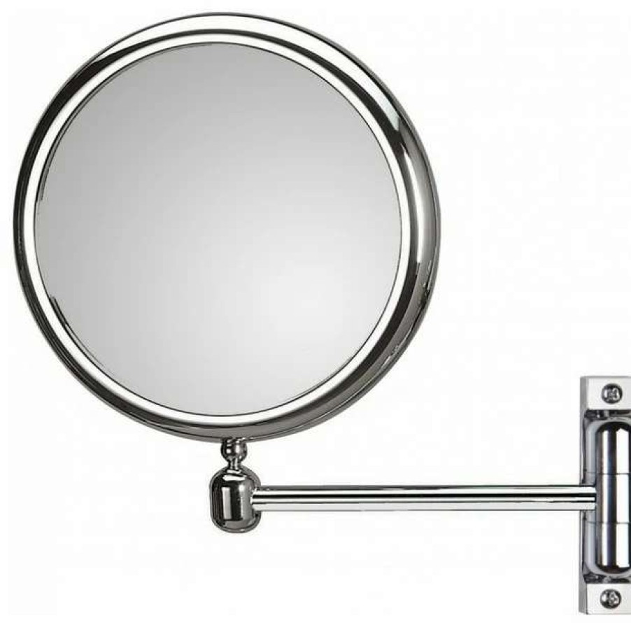 Bathroom Accessories * | Promo Ws Bath Collections Doppiolo 40-1 Magnifying Mirror 3X 6X