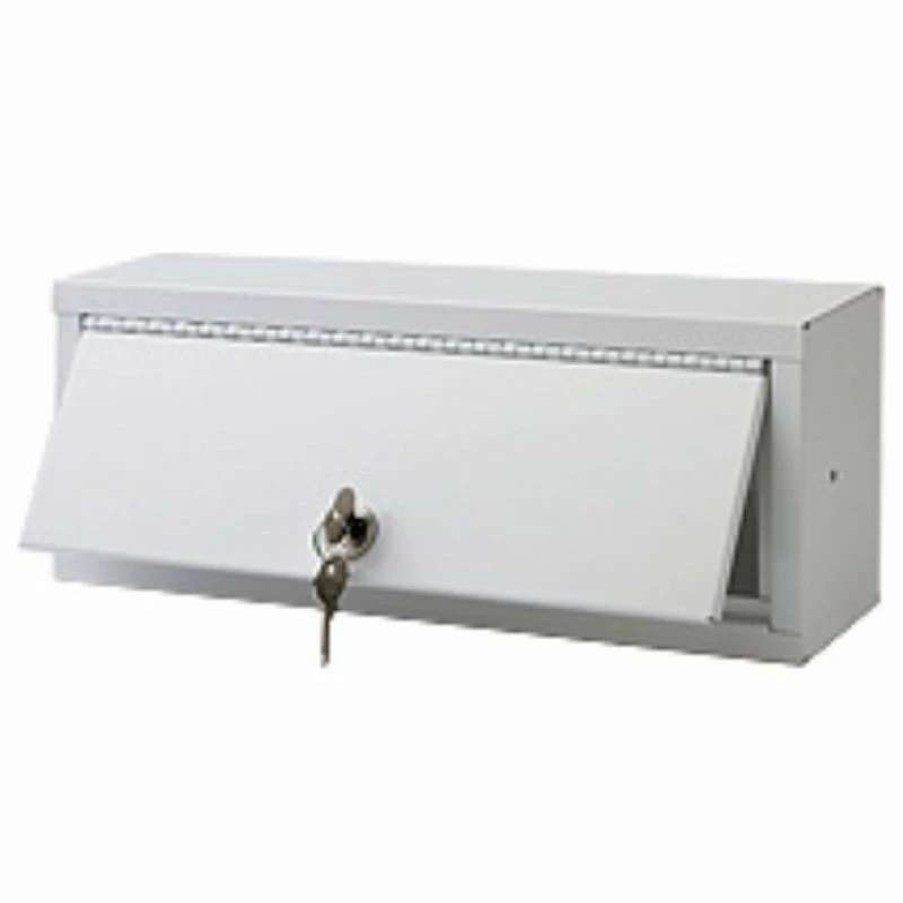 Bathroom Accessories * | Outlet Ketcham Medicine Cabinets/Fred Silver & Company 13 W X 5 H Lockable Series Surface Mounted White Enamel Steel Lockbox