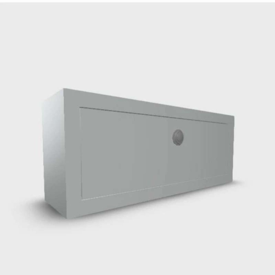 Bathroom Accessories * | Outlet Ketcham Medicine Cabinets/Fred Silver & Company 13 W X 5 H Lockable Series Surface Mounted White Enamel Steel Lockbox