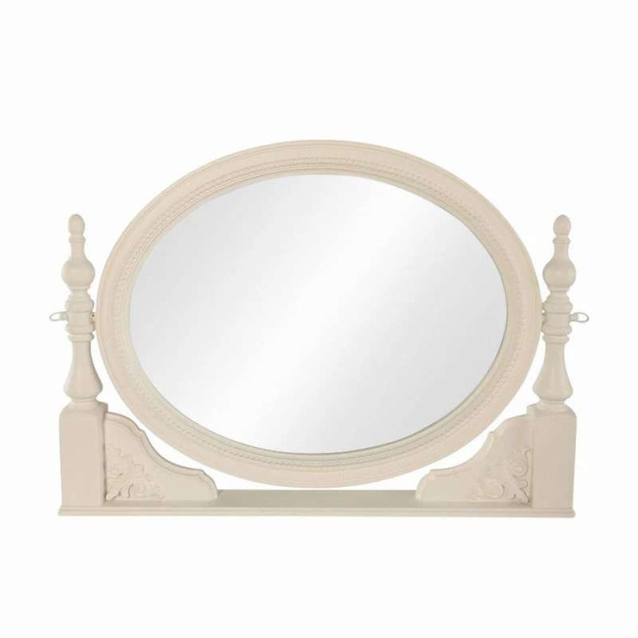 Bathroom Accessories * | Outlet Emma Mason Signature Laverne Vanity Mirror In White Vanity Mirror In White