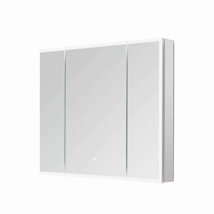 Bathroom Accessories * | Budget Aquadom Edge Royale Led Medicine Cabinet Defogger 36 X32 X5