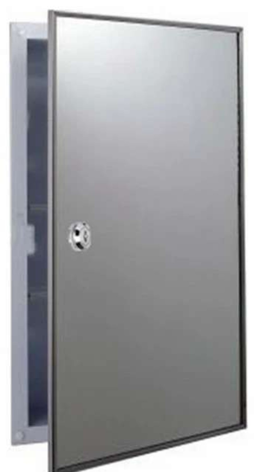 Bathroom Accessories * | Wholesale Ketcham Medicine Cabinets/Fred Silver & Company Bright Annealed Stainless Steel Framed Lockable Medicine Cabinet 16 X26